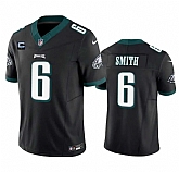 Men & Women & Youth Philadelphia Eagles #6 DeVonta Smith Black 2023 F.U.S.E. With 1-Star C Patch Vapor Vapor Untouchable Limited Jersey,baseball caps,new era cap wholesale,wholesale hats